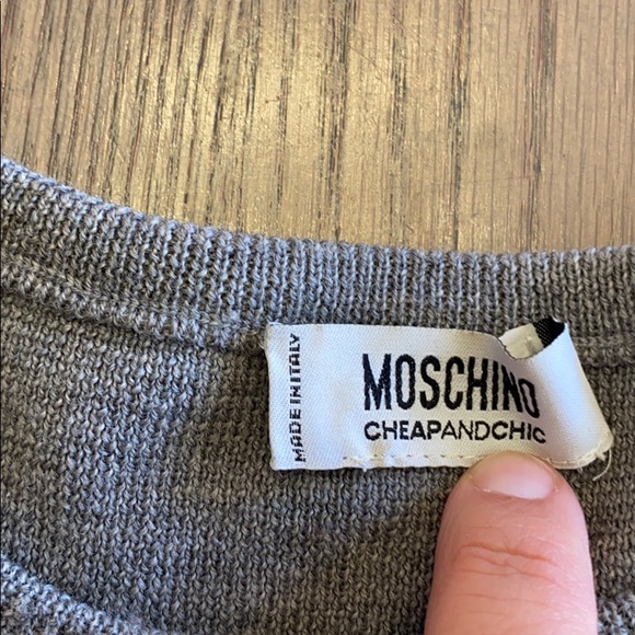 Moschino gray sweater top - Picture 3 of 4